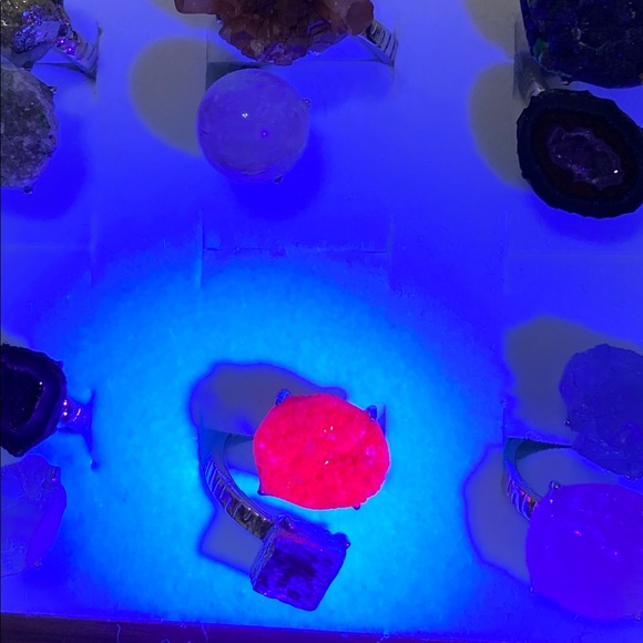 Ruby with pyrite statement ring - Picture 8 of 16